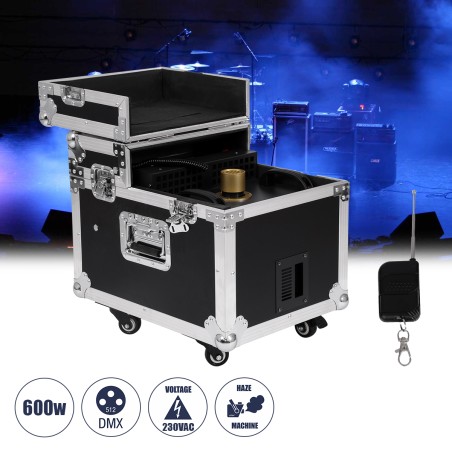 GloboStar® 51170 MERMAID Επαγγελματική Επιδαπέδια Μηχανή Double Haze Machine - Διπλού Εφέ Ομίχλης-Νέφωσης 600W AC 220V-240V DMX5