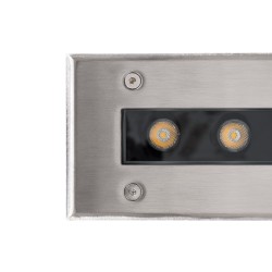 GLOBOSTAR® UNDERGROUNDREMVI 90194 Χωνευτή Μπάρα Φωτισμού Wall Washer LED 24W 2640lm 10° DC 24V Αδιάβροχο IP68 Θερμό Λευκό 2700K 
