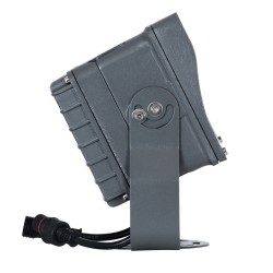 GLOBOSTAR® FLOODXENA 90700 Προβολέας Σποτ Wall Washer με Αντιθαμβωτική Γρίλια LED 48W 4080lm 10° DC 24V Αδιάβροχο IP65 Πολύχρωμο