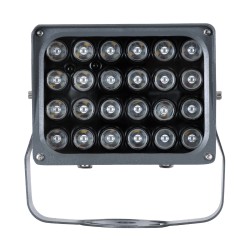 GLOBOSTAR® FLOODXENA 90700 Προβολέας Σποτ Wall Washer με Αντιθαμβωτική Γρίλια LED 48W 4080lm 10° DC 24V Αδιάβροχο IP65 Πολύχρωμο