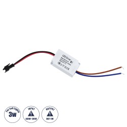 GLOBOSTAR® CCVOLT 73074 Τροφοδοτικό/Μετασχηματιστής SELV 3W 0.27A DC 7-11V - από AC 220-240V σε DC 7-11V IP20 - Μ4.5 x Π3 x Υ2.5