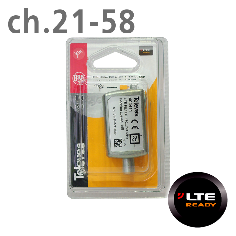 404411 ΦΙΛΤΡΟ LTE (ch.21-58) IEC Blister