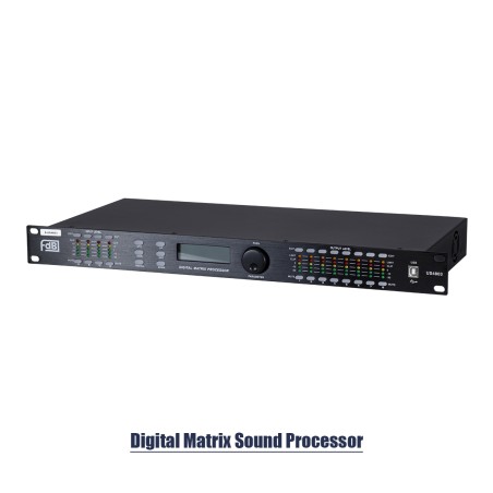 GloboStar® FDB US4803 98021 Audio Processor - Επαγγελματικός Επεξεργαστής Ήχου 4in & 8out - 32-bit DSP SHARC Processor - Frequen