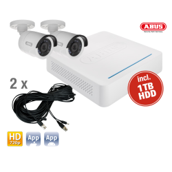 TVVR33204 DVR Kit HD: 4Ch.DVR + 2 Outdoor Cameras