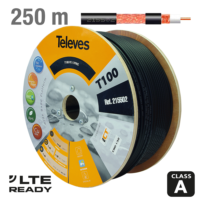 215502 ΚΑΛΩΔΙΟ T-100 Cu/Cu ΜΑΥΡΟ