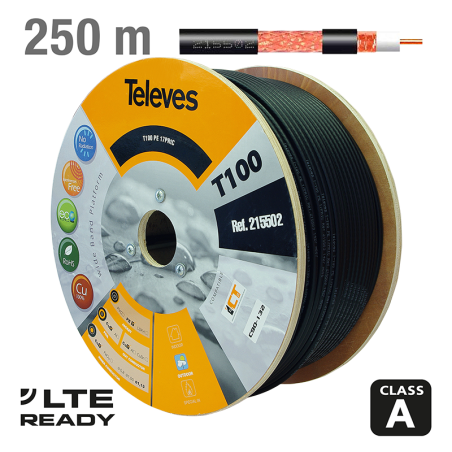 215502 ΚΑΛΩΔΙΟ T-100 Cu/Cu ΜΑΥΡΟ