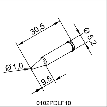 0102PDLF10 ERSA ΑΝΤΑΛΛΑΚΤΙΚΟ ΑΙΧΜΗ 10mm