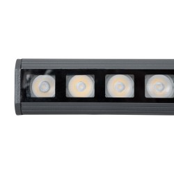 GLOBOSTAR® WASHERPANDA 90583 Μπάρα Φωτισμού Wall Washer LED 36W 3960lm 15° DC 24V Αδιάβροχο IP67 Θερμό Λευκό 2700K Dimmable - Br