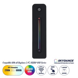 GloboStar® 71545 R10 SKYDANCE Ασύρματο Χειριστήριο Αφής RF 2.4Ghz 1 Group για όλα τα RGBW+WW+CCT SKYDANCE Controller DC 3V 1 x C