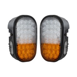 GloboStar® 85455 E57 Mark Σετ 2 x Φανάρια για TOYOTA & UNIVERSAL FORKLIFT Βασικού Φωτισμού για Οχήματα Περονοφόρα - Κλάρκ με Φλα