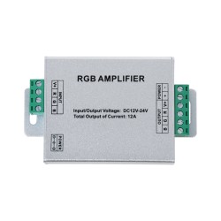 GloboStar® 73392 DC Power & Signal High Speed Amplifier Ενισχυτής Ισχύος & Σήματος Υψηλών Ταχυτήτων 3 Καναλιών DC 12-24V 3 x 4A 