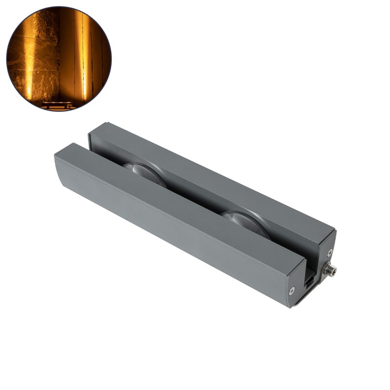 GLOBOSTAR® WINDOWARTE 90718 Φωτιστικό Ανάδειξης Παραθύρων LED 18W 1530lm 8°x180° DC 24V Αδιάβροχο IP67 Ultra Θερμό Λευκό 2200K D