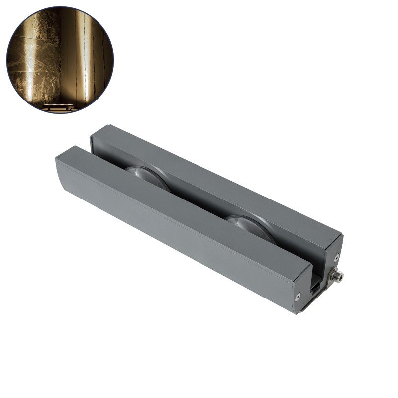 GLOBOSTAR® WINDOWARTE 90720 Φωτιστικό Ανάδειξης Παραθύρων LED 18W 1710lm 8°x180° DC 24V Αδιάβροχο IP67 Φυσικό Λευκό 4500K Dimmab
