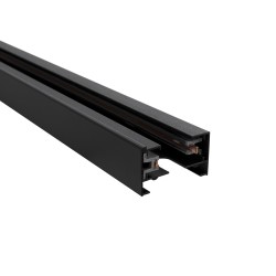 GLOBOSTAR® EUROTRACK-1PH 60984-3M Μονοφασική Ράγα 2 Καλωδίων 1L+1N για Σύστημα Ράγας Eurotrack 1PH AC 220-240V IP20 - Μαύρο Ματ 