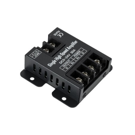 GLOBOSTAR® AMPLIFIER 73396 DC Ενισχυτής Ισχύος & Σήματος Υψηλής Ταχύτητας με 1 x 30A 720W Κανάλια DC 5-24V Max IP20 - Μ6.3 x Π6.