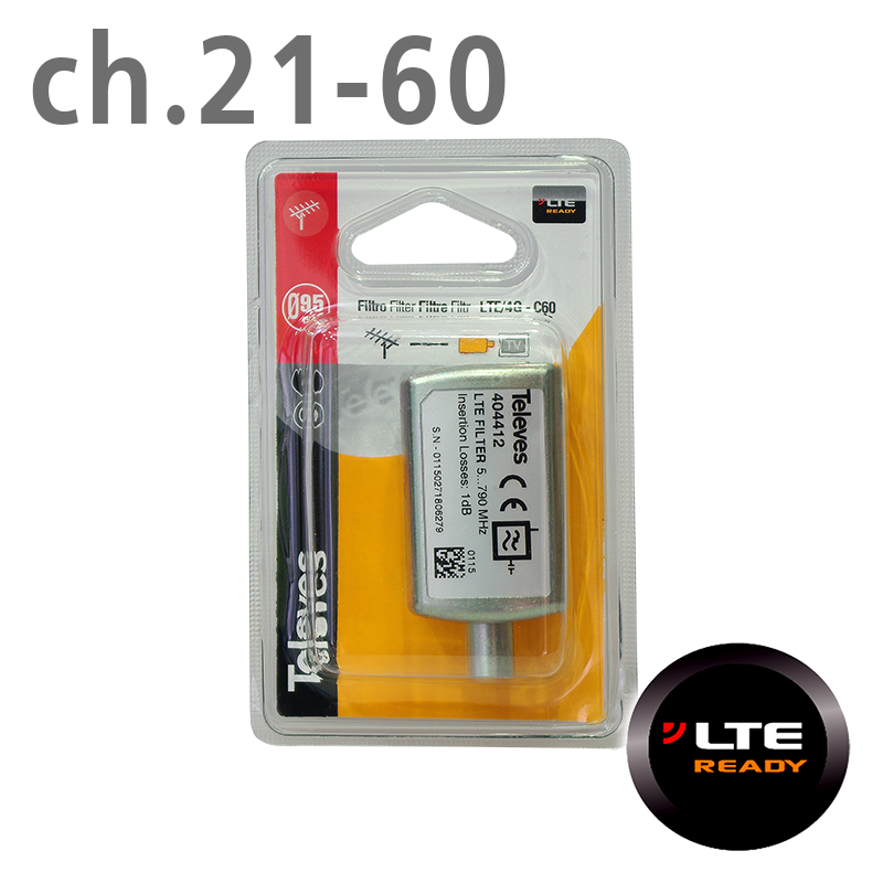 404412 ΦΙΛΤΡΟ LTE (ch.21-60) IEC blister