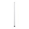 GLOBOSTAR® ALP-ROUND TUBIT 70854-1M Επιφανειακό & Κρεμαστό Προφίλ Αλουμινίου με Λευκό Γαλακτερό Πατητό Κάλυμμα για Ταινίες LED I