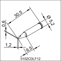 0102CDLF12 ERSA ΑΝΤΑΛΛΑΚΤΙΚΟ ΑΙΧΜΗ 12mm