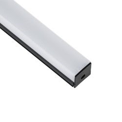 GLOBOSTAR® ALP-LINEAR GLOA 70849-1M Επιφανειακό & Κρεμαστό Προφίλ Αλουμινίου με Λευκό Γαλακτερό Πατητό Κάλυμμα για Ταινίες LED I