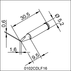 0102CDLF16 ERSA ΑΝΤΑΛΛΑΚΤΙΚΟ ΑΙΧΜΗ  16mm