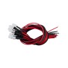 GloboStar® DIODE-LED 73736 Χαμηλής Ισχύος Δίοδος LED 0.3W DC 12V - Φ0.5 x Υ1cm - Ροζ - Dimmable - Συσκευασία 10 Τεμαχίων - 2 Χρό