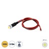 GloboStar® SMD-LED 81483 Υψηλής Ισχύος SMD LED 0.12W 20lm DC 12V - Φ0.7 x Υ2.3cm - Θερμό Λευκό 3000K - Dimmable - 2 Χρόνια Εγγύη