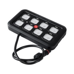 GloboStar® 81503 Ψηφιακό Πάνελ Ελέγχου Φωτισμού DIY Bluetooth για Οχήματα με 8 Διακόπτες On/Off DC 12-24V Max 1200W 60A Αδιάβροχ