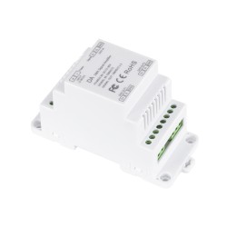 GloboStar® 73137 DA SKYDANCE DC DMX512 Signal Amplifier Din Rail Ράγας 2 Καναλιών DC 12-48V - IP20 Μ11.5 x Π5 x Υ6.5cm - 5 Χρόνι