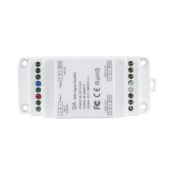 GloboStar® 73137 DA SKYDANCE DC DMX512 Signal Amplifier Din Rail Ράγας 2 Καναλιών DC 12-48V - IP20 Μ11.5 x Π5 x Υ6.5cm - 5 Χρόνι