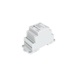 GloboStar® 73137 DA SKYDANCE DC DMX512 Signal Amplifier Din Rail Ράγας 2 Καναλιών DC 12-48V - IP20 Μ11.5 x Π5 x Υ6.5cm - 5 Χρόνι