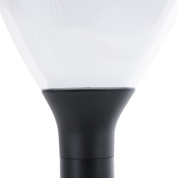 GLOBOSTAR® SOLARMIS 90521 Φωτιστικό Κολωνάκι Κήπου LED 10W 180lm 120° με Ενσωματωμένο Φωτοβολταϊκό Panel 6V 5W & Επαναφορτιζόμεν