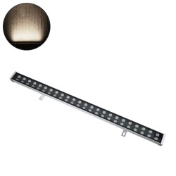 GloboStar® WASHER-NASIA 90159 Μπάρα Φωτισμού Wall Washer LED 48W 4560lm 15° DC 24V Αδιάβροχο IP67 Μ100 x Π6.5 x Υ6.6cm Φυσικό Λε