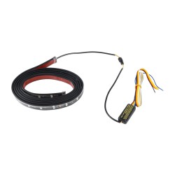 GloboStar® 81736 Car Backlit LED Strip Εύκαμπτη Ταινία 240cm Σήμανσης DRL Αυτοκινήτου με Ασύρματο Χειριστήριο IR LED SMD 5050 14