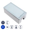 GLOBOSTAR® CYBOLITHOS 60952 Χωνευτό Αρχιτεκτονικο Φωτιστικό Σποτ Δαπέδου LED 4W 340lm 120° DC 24V Αδιάβροχο IP68 IK06 Μπλε Dimma