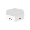 GloboStar® DIGIOCTA 90448 Σετ 6 Ψηφιακων LED RGB Φωτιστικών Κυψελών με Ψηφιακό Controller με WiFi Smart APP & Ασύρματο Χειριστήρ