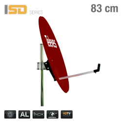 793114 ISD DISH 83cm ALU RED