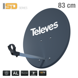 793113 ISD DISH 83cm ALU GREY