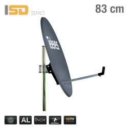 793113 ISD DISH 83cm ALU GREY