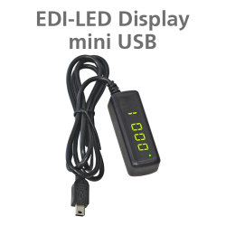 EDI-LED Display mini USB-koulioufas