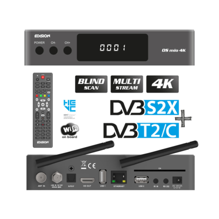 OS MIO 4K S2X + T2/C Grey