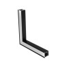 GLOBOSTAR® ALP-CORNER-SIDE90 RECESSA 61789 Χωνευτό Προφίλ Αλουμινίου Γωνία με Λευκό Γαλακτερό Πατητό Κάλυμμα για Ταινίες LED IP2