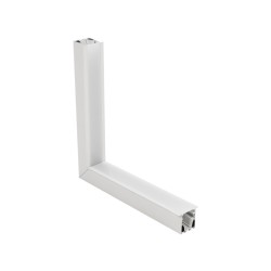 GLOBOSTAR® ALP-CORNER-IN90 RECESSA 61791 Χωνευτό Προφίλ Αλουμινίου Γωνία με Λευκό Γαλακτερό Πατητό Κάλυμμα για Ταινίες LED IP20 