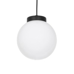GLOBOSTAR® AGROS 61591 Μοντέρνο Κρεμαστό Φωτιστικό Οροφής με Ντουί 1 x E27 AC 220-240V Αδιάβροχο IP65 - Λευκό & Μαύρο - Μ20 x Π2