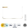 GLOBOSTAR® LINARIA 60923 Μοντέρνο Κρεμαστό Φωτιστικό Οροφής LED 36W 4150lm 180° AC 220-240V IP20 Ρυθμιζόμενο Λευκό CCT με Χειρισ