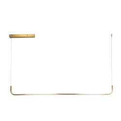 GLOBOSTAR® LINARIA 60923 Μοντέρνο Κρεμαστό Φωτιστικό Οροφής LED 36W 4150lm 180° AC 220-240V IP20 Ρυθμιζόμενο Λευκό CCT με Χειρισ
