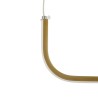 GLOBOSTAR® LINARIA 60923 Μοντέρνο Κρεμαστό Φωτιστικό Οροφής LED 36W 4150lm 180° AC 220-240V IP20 Ρυθμιζόμενο Λευκό CCT με Χειρισ
