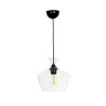 GLOBOSTAR® BALU 206-0039 Μοντέρνο Κρεμαστό Φωτιστικό Οροφής με Ντουί 1 x E27 AC 220-240V IP20 - Διάφανο - Μ22 x Π22 x Υ22cm