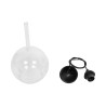 GLOBOSTAR® BALU 206-0038 Μοντέρνο Κρεμαστό Φωτιστικό Οροφής με Ντουί 1 x E27 AC 220-240V IP20 - Διάφανο - Μ20 x Π20 x Υ18cm
