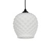 GLOBOSTAR® KEGEL 206-0005 Μοντέρνο Κρεμαστό Φωτιστικό Οροφής με Ντουί 1 x E27 AC 220-240V IP20 - Λευκό - Μ19 x Π19 x Υ19cm