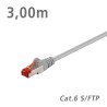 93571 Patch Cable Cat.6 S/FTP (PiMF) Grey CCA 3.00m